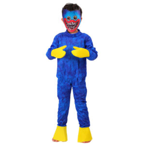 kid Huggy Wuggy Cosplay Costumes Kids Boys Girls Bodysuit Mask Gloves Halloween Carnival Fancy Dress Party 6 3